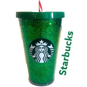 Christmas Starbucks Green Sparkle Cup